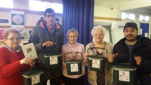 Compost caddies to take home and put in kitchen