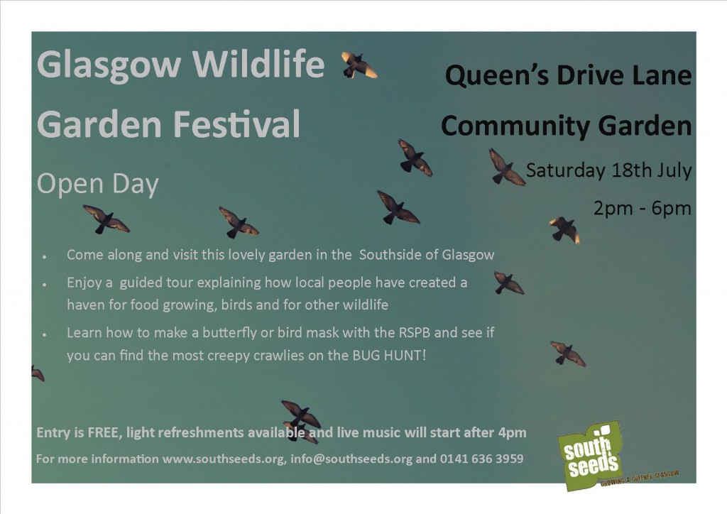 Glasgow wildlife garden festival